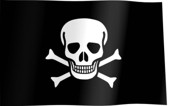 hall of shame jolly roger. CC-BY-4.0 https://allwavingflags.blogspot.com/2018/04/pirate-flag.html